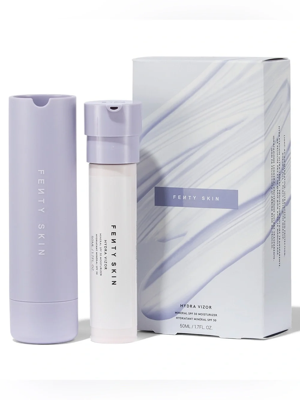 Fenty Skin Hydra Vizor Invisible Moisturizer Broad Spectrum SPF 30 sunscreen Set